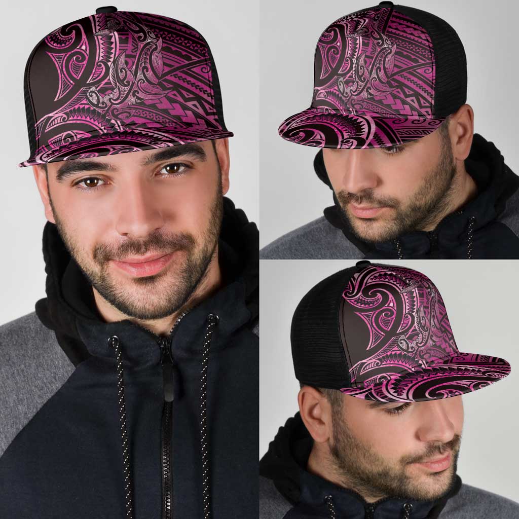 New Zealand Hammerhead Shark Mesh Trucker Cap Maori Haehae Mangopare Pink - Aussie Hoodie