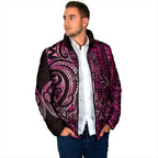 New Zealand Hammerhead Shark Padded Jacket Maori Haehae Mangopare Pink - Aussie Hoodie