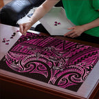 New Zealand Hammerhead Shark Puzzle Maori Haehae Mangopare Pink - Aussie Hoodie