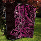 New Zealand Hammerhead Shark Quilt Maori Haehae Mangopare Pink - Aussie Hoodie