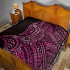 New Zealand Hammerhead Shark Quilt Maori Haehae Mangopare Pink - Aussie Hoodie