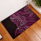 New Zealand Hammerhead Shark Rubber Doormat Maori Haehae Mangopare Pink - Aussie Hoodie