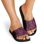 New Zealand Hammerhead Shark Slide Sandals Maori Haehae Mangopare Pink - Aussie Hoodie