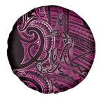 New Zealand Hammerhead Shark Spare Tire Cover Maori Haehae Mangopare Pink - Aussie Hoodie
