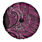 New Zealand Hammerhead Shark Spare Tire Cover Maori Haehae Mangopare Pink - Aussie Hoodie