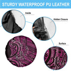 New Zealand Hammerhead Shark Spare Tire Cover Maori Haehae Mangopare Pink - Aussie Hoodie