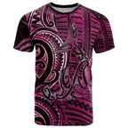 New Zealand Hammerhead Shark T Shirt Maori Haehae Mangopare Pink - Aussie Hoodie