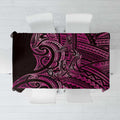 New Zealand Hammerhead Shark Tablecloth Maori Haehae Mangopare Pink - Aussie Hoodie
