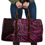 New Zealand Hammerhead Shark Travel Bag Maori Haehae Mangopare Pink - Aussie Hoodie