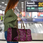 New Zealand Hammerhead Shark Travel Bag Maori Haehae Mangopare Pink - Aussie Hoodie