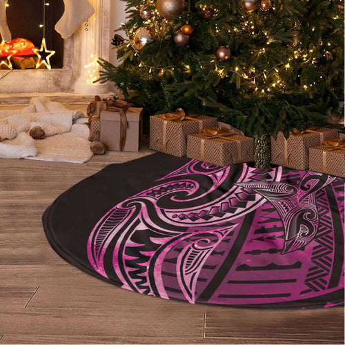 New Zealand Hammerhead Shark Tree Skirt Maori Haehae Mangopare Pink - Aussie Hoodie