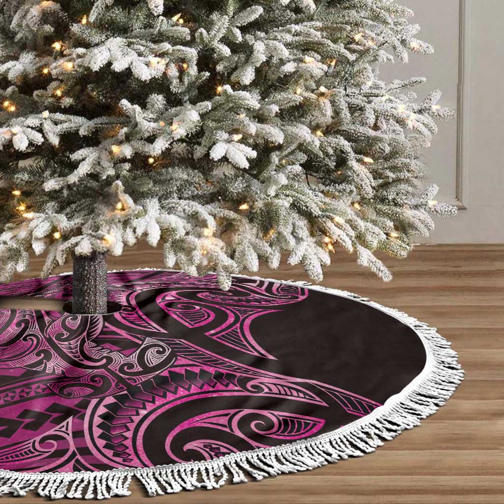 New Zealand Hammerhead Shark Tree Skirt Maori Haehae Mangopare Pink - Aussie Hoodie