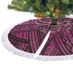 New Zealand Hammerhead Shark Tree Skirt Maori Haehae Mangopare Pink - Aussie Hoodie