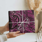 New Zealand Hammerhead Shark Wrapping Paper Maori Haehae Mangopare Pink - Aussie Hoodie