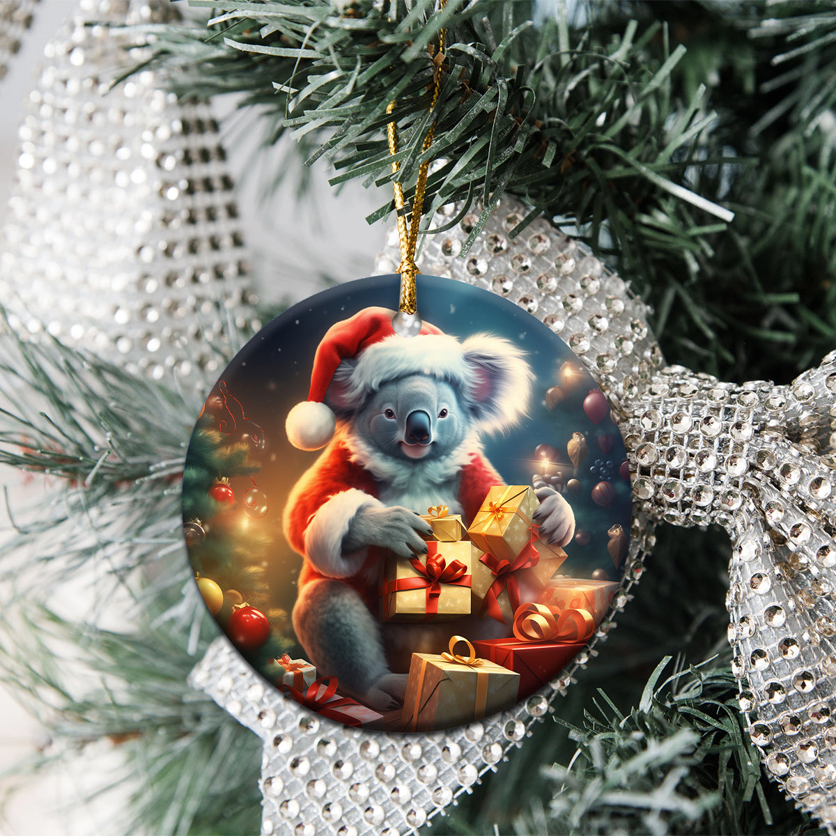 australia-christmas-ceramic-ornament-aussie-koala-santa-merry-xmas