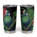 New Zealand Tui Bird Christmas Tumbler Cup Maori Fern Mix Pohotukawa
