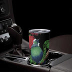 New Zealand Tui Bird Christmas Tumbler Cup Maori Fern Mix Pohotukawa