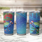 New Zealand Takahe Christmas Tumbler Cup Maori Fern Mix Pohotukawa