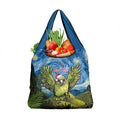 Personalised Jumping Kakapo Christmas Grocery Bag New Zealand Fern - Starry Night Style