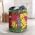 Australia Gang-gang Cockatoo Christmas Laundry Basket Callocephalon Fimbriatum Golden Wattle Red - Aussie Hoodie