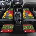 Australia Gang-gang Cockatoo Christmas Car Mats Callocephalon Fimbriatum Golden Wattle Red - Aussie Hoodie