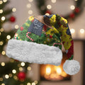 Australia Gang-gang Cockatoo Christmas Santa Hat Callocephalon Fimbriatum Golden Wattle Red - Aussie Hoodie