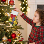 Australia Gang-gang Cockatoo Christmas Stocking Callocephalon Fimbriatum Golden Wattle Red - Aussie Hoodie