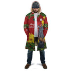 Australia Gang-gang Cockatoo Christmas Cloak Callocephalon Fimbriatum Golden Wattle Red - Aussie Hoodie