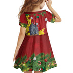 Australia Gang-gang Cockatoo Christmas Family Matching Tank Maxi Dress and Hawaiian Shirt Callocephalon Fimbriatum Golden Wattle Red - Aussie Hoodie