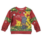 Australia Gang-gang Cockatoo Christmas Kid Ugly Christmas Sweater Callocephalon Fimbriatum Golden Wattle Red - Aussie Hoodie
