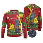 Australia Gang-gang Cockatoo Christmas Ugly Christmas Sweater Callocephalon Fimbriatum Golden Wattle Red - Aussie Hoodie