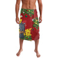 Australia Gang-gang Cockatoo Christmas Lavalava Callocephalon Fimbriatum Golden Wattle Red - Aussie Hoodie