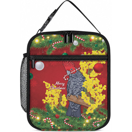Australia Gang-gang Cockatoo Christmas Lunch Bag Callocephalon Fimbriatum Golden Wattle Red