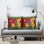Australia Gang-gang Cockatoo Christmas Pillow Cover Callocephalon Fimbriatum Golden Wattle Red - Aussie Hoodie
