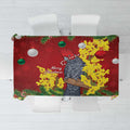 Australia Gang-gang Cockatoo Christmas Tablecloth Callocephalon Fimbriatum Golden Wattle Red - Aussie Hoodie