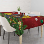 Australia Gang-gang Cockatoo Christmas Tablecloth Callocephalon Fimbriatum Golden Wattle Red - Aussie Hoodie