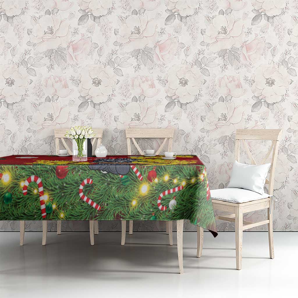 Australia Gang-gang Cockatoo Christmas Tablecloth Callocephalon Fimbriatum Golden Wattle Red - Aussie Hoodie