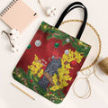 Australia Gang-gang Cockatoo Christmas Tote Bag Callocephalon Fimbriatum Golden Wattle Red - Aussie Hoodie