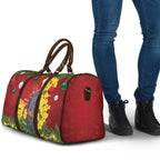Australia Gang-gang Cockatoo Christmas Travel Bag Callocephalon Fimbriatum Golden Wattle Red - Aussie Hoodie