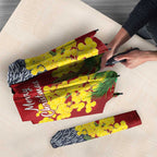 Australia Gang-gang Cockatoo Christmas Umbrella Callocephalon Fimbriatum Golden Wattle Red - Aussie Hoodie