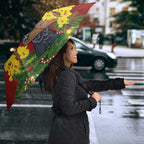 Australia Gang-gang Cockatoo Christmas Umbrella Callocephalon Fimbriatum Golden Wattle Red - Aussie Hoodie