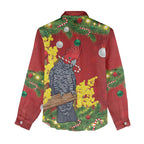 Australia Gang-gang Cockatoo Christmas Women Casual Shirt Callocephalon Fimbriatum Golden Wattle Red - Aussie Hoodie
