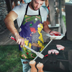 Australia Gang-gang Cockatoo Christmas Apron Callocephalon Fimbriatum Golden Wattle Blue - Aussie Hoodie