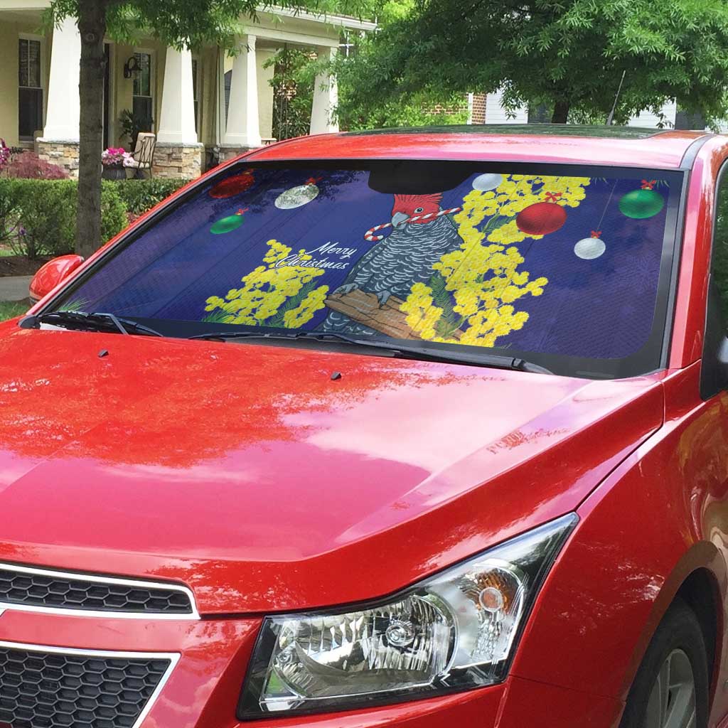 Australia Gang-gang Cockatoo Christmas Auto Sun Shade Callocephalon Fimbriatum Golden Wattle Blue - Aussie Hoodie