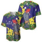 Australia Gang-gang Cockatoo Christmas Baseball Jersey Callocephalon Fimbriatum Golden Wattle Blue - Aussie Hoodie