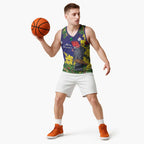 Australia Gang-gang Cockatoo Christmas Basketball Jersey Callocephalon Fimbriatum Golden Wattle Blue - Aussie Hoodie