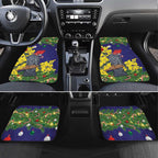 Australia Gang-gang Cockatoo Christmas Car Mats Callocephalon Fimbriatum Golden Wattle Blue - Aussie Hoodie