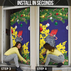 Australia Gang-gang Cockatoo Christmas Door Cover Callocephalon Fimbriatum Golden Wattle Blue - Aussie Hoodie