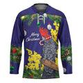 Australia Gang-gang Cockatoo Christmas Hockey Jersey Callocephalon Fimbriatum Golden Wattle Blue - Aussie Hoodie
