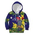 Australia Gang-gang Cockatoo Christmas Kid Hoodie Callocephalon Fimbriatum Golden Wattle Blue - Aussie Hoodie